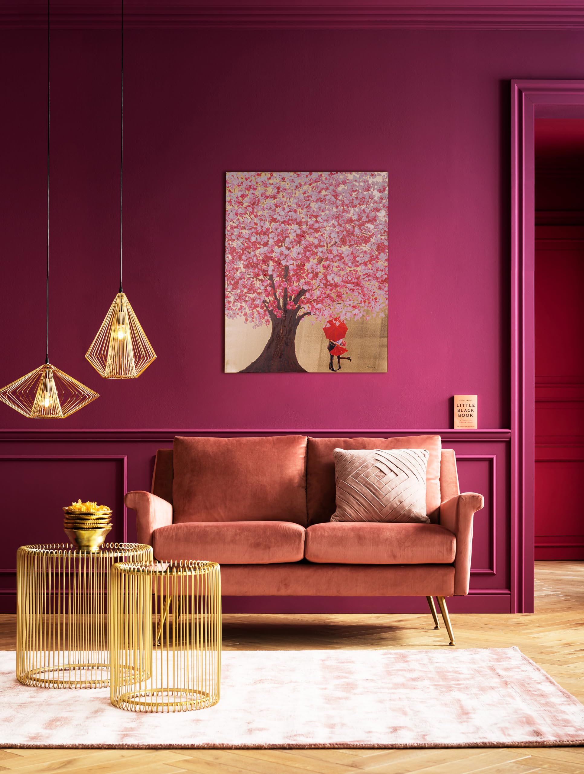 kare-design-bild-touched-flower-couple-gold-pink-wandbild-100x80-cm-mit-rahmen image 5