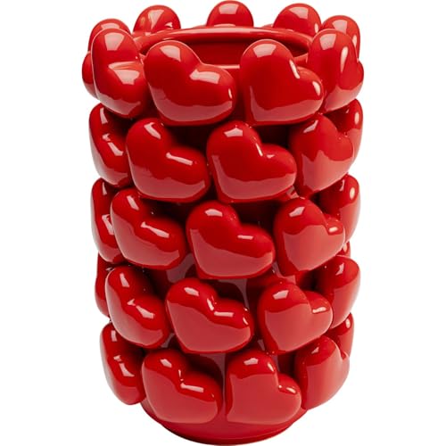kare-design-vase-hearts-rot-porzellan-vase-33x21-cm-herzdesign image 6