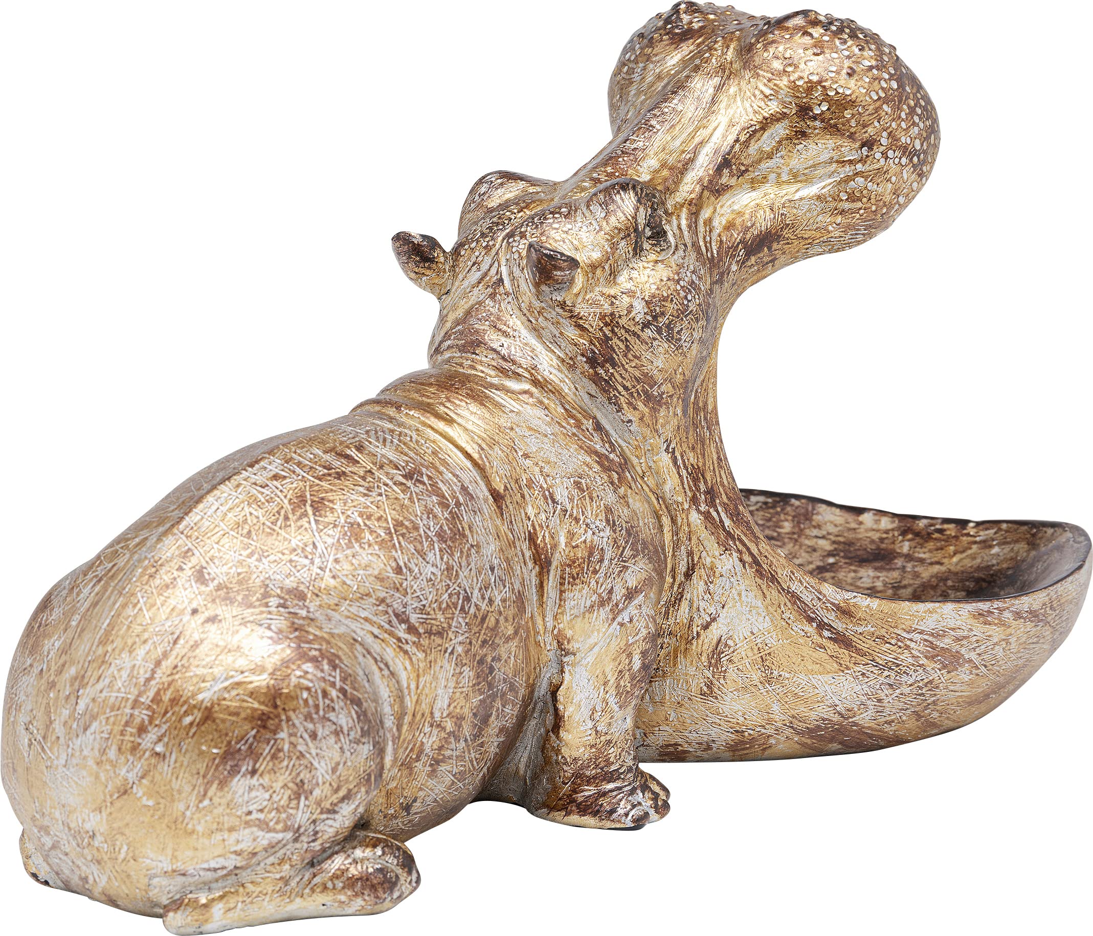 kare-design-hungry-hippo-deko-figur-gold-17x15x27-cm image 3