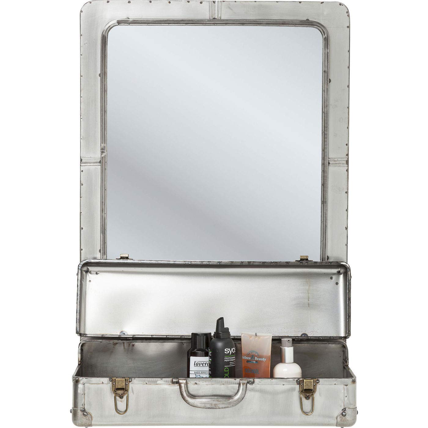 kare-design-wandspiegel-suitcase-silber-mit-ablagefach-85x55x23-cm image 4