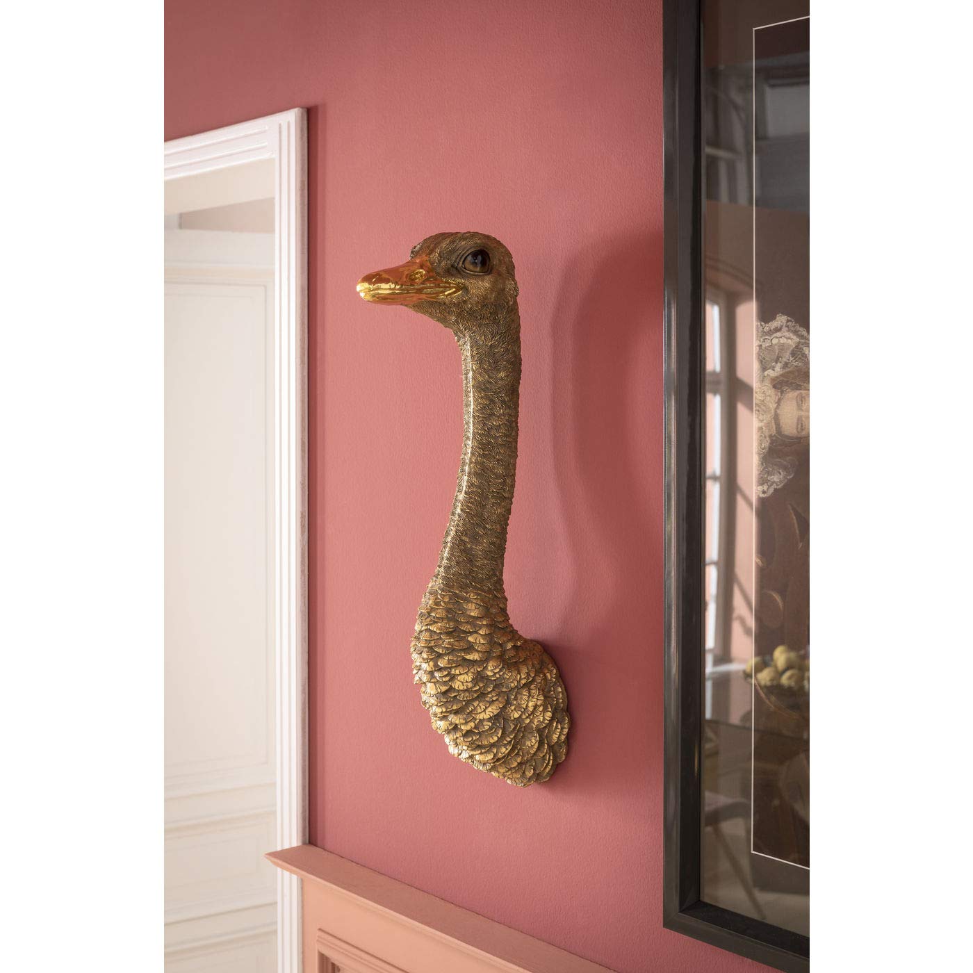 kare-design-wandschmuck-ostrich-gold-72x19x25-cm image 3