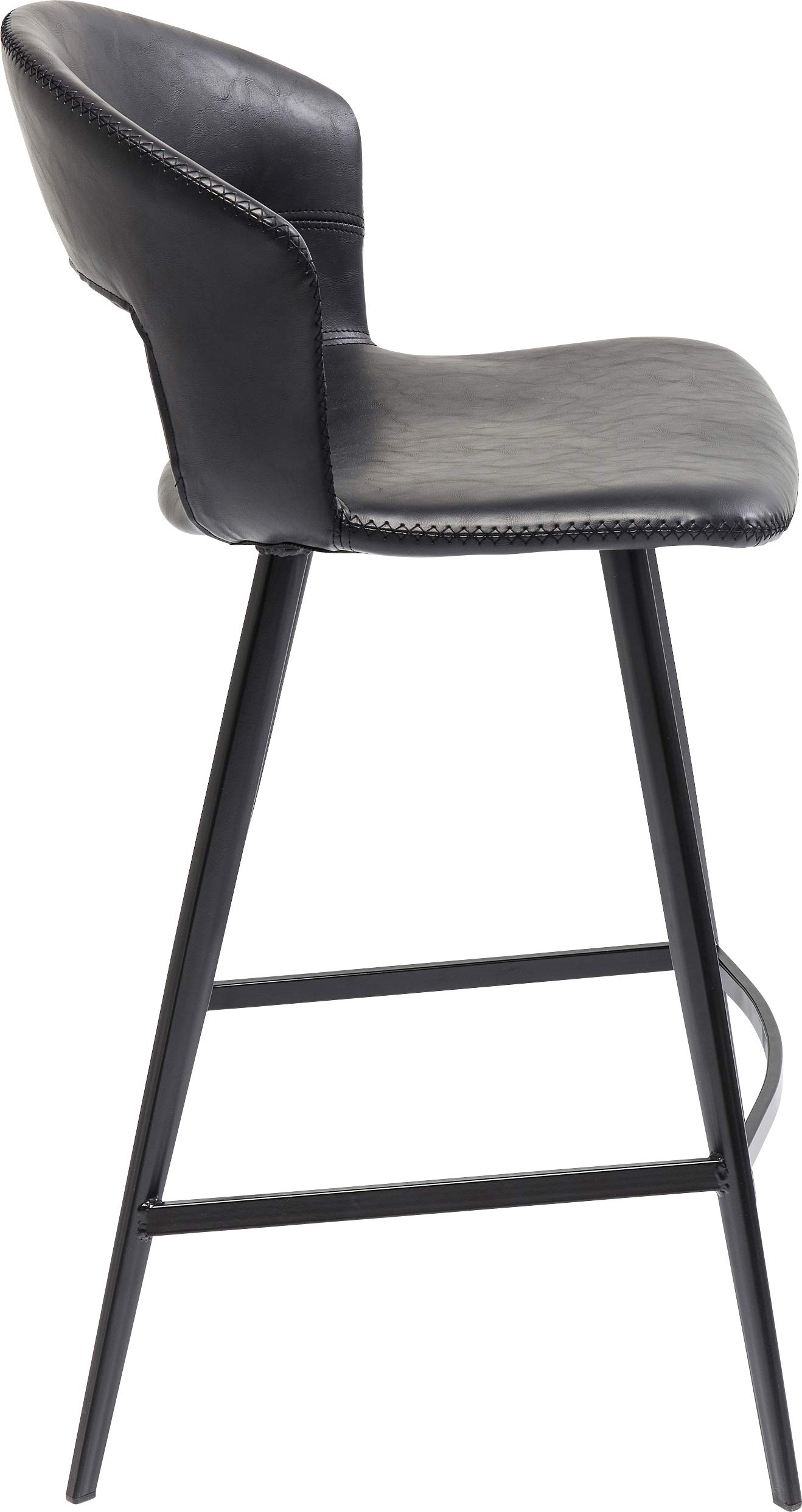 kare-design-reunion-barhocker-schwarz-65-cm-kunstleder-90-5x53x53-cm image 4