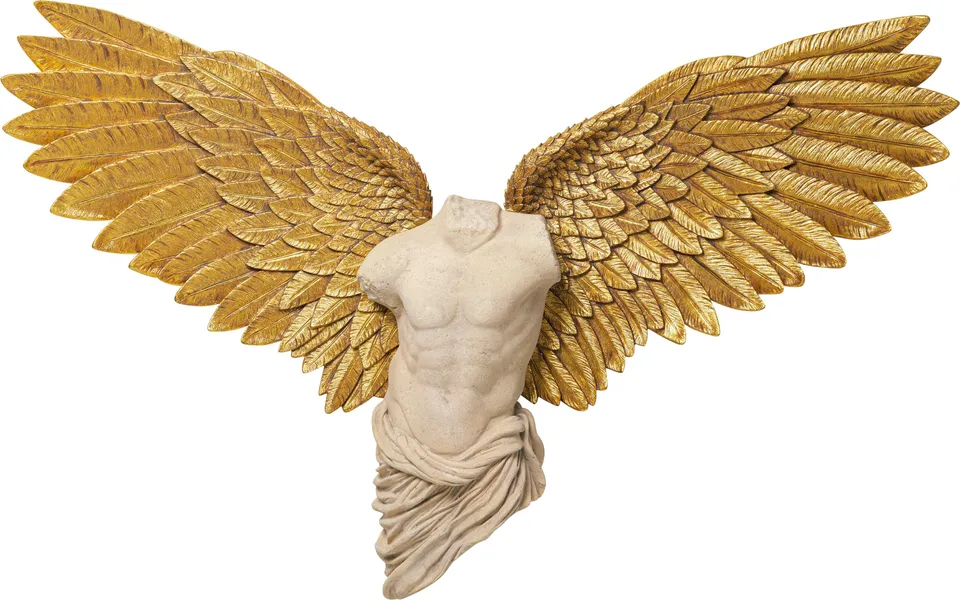 kare-design-wandschmuck-guardian-angel-male-gold-beige-136x208cm-xxl-engelsfl-ge image 1