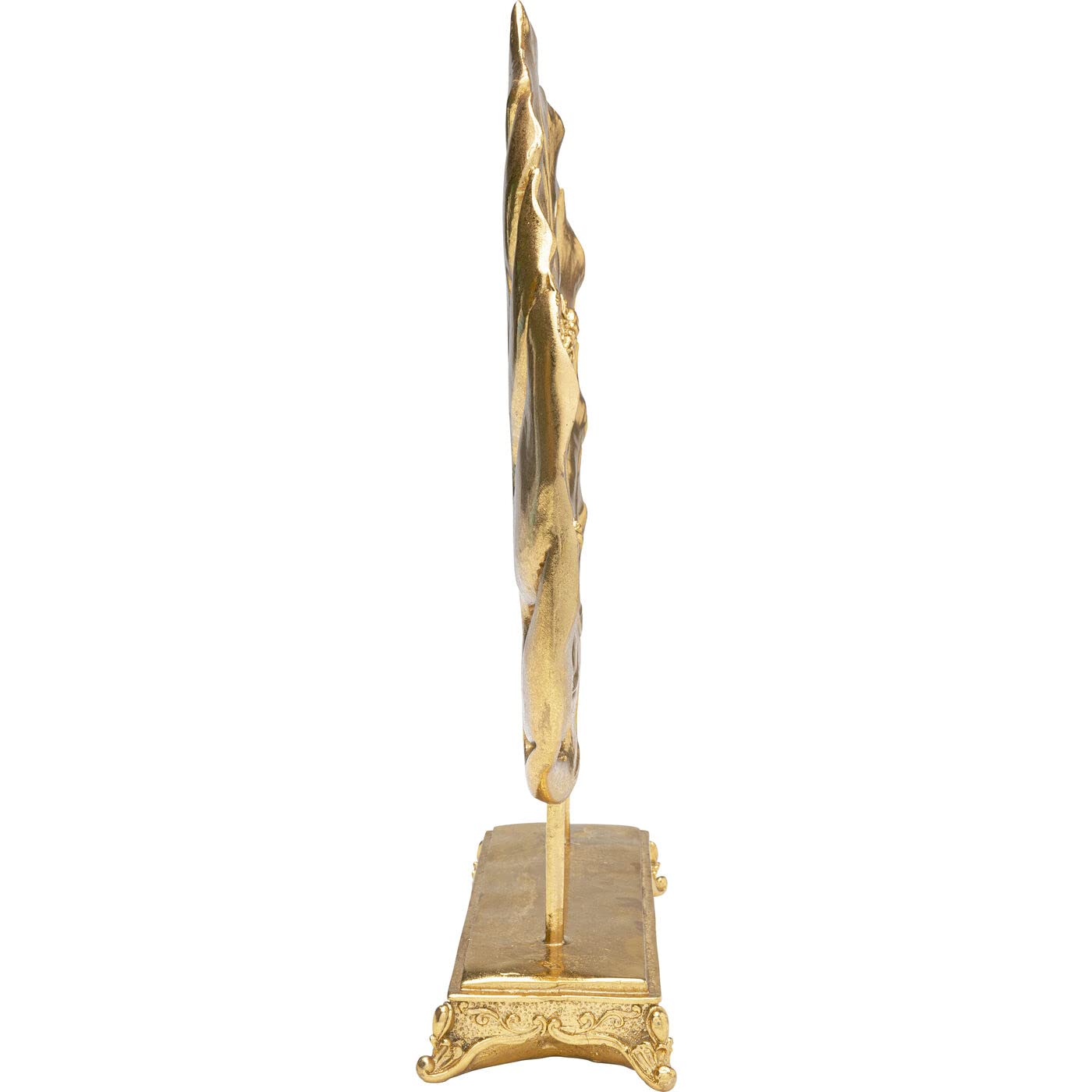kare-design-deko-objekt-monstera-leaf-gold-36-cm-blatt-monstera-skulptur image 4