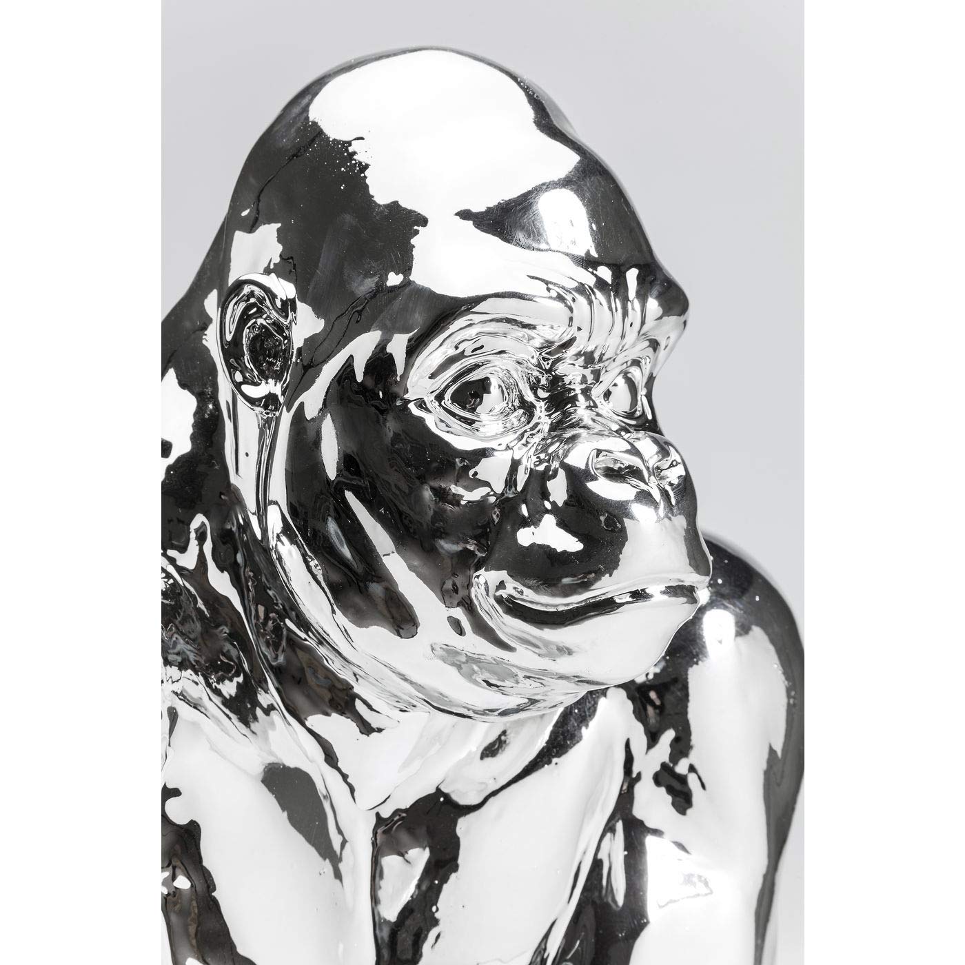 kare-design-deko-figur-gorilla-chrome-57x45-5x38-cm-polyresin-silber image 4