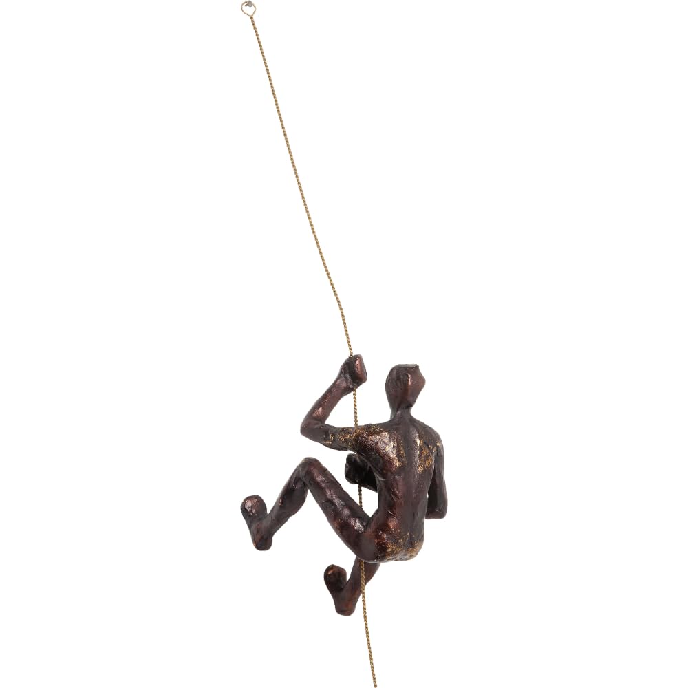 kare-design-wandobjekt-climber-rope-kletterer-wandschmuck-braun-23x14x9-cm image 4