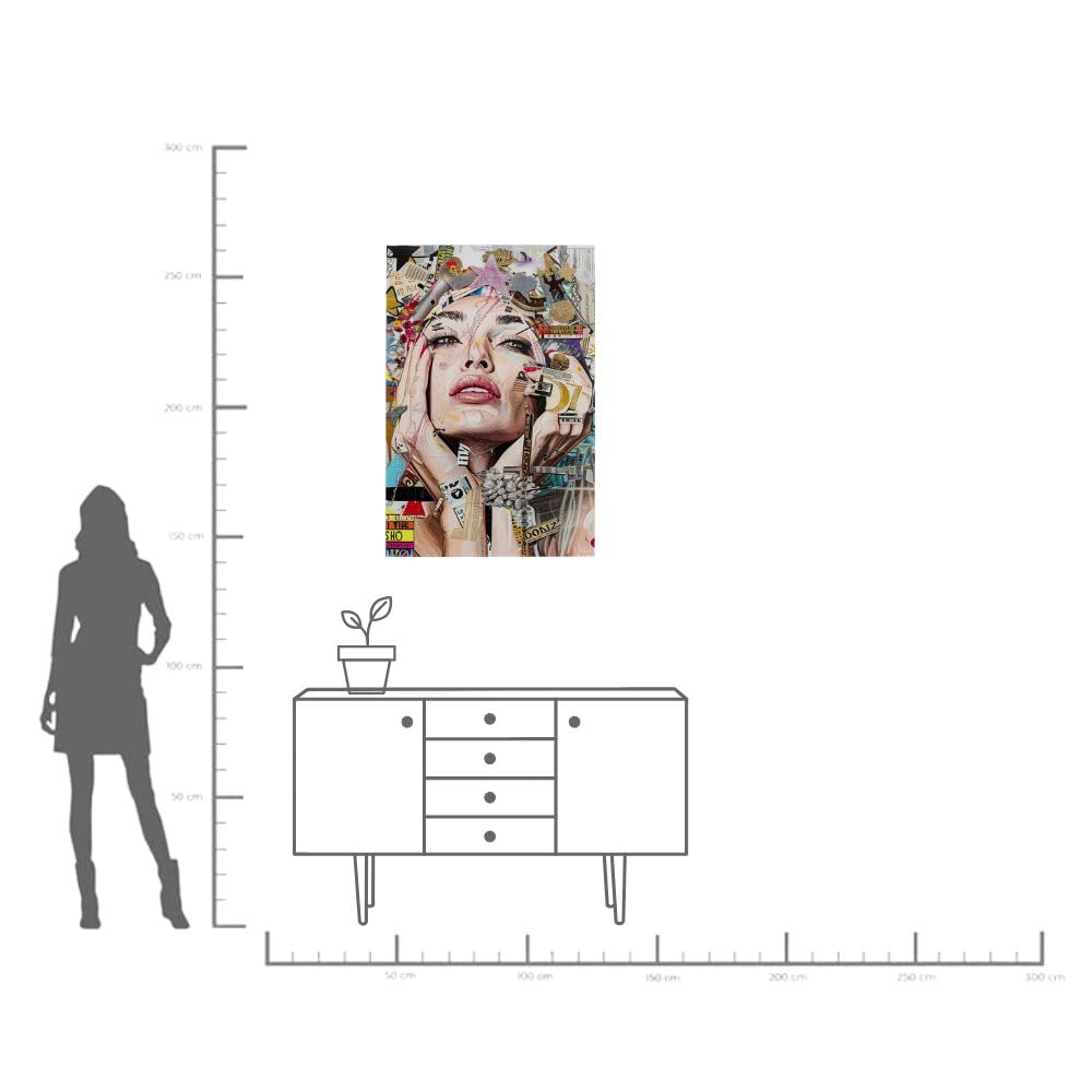 kare-design-glasbild-artsy-portrait-mehrfarbig-wandbild-80-x-120-cm-aus-esg-sich image 3
