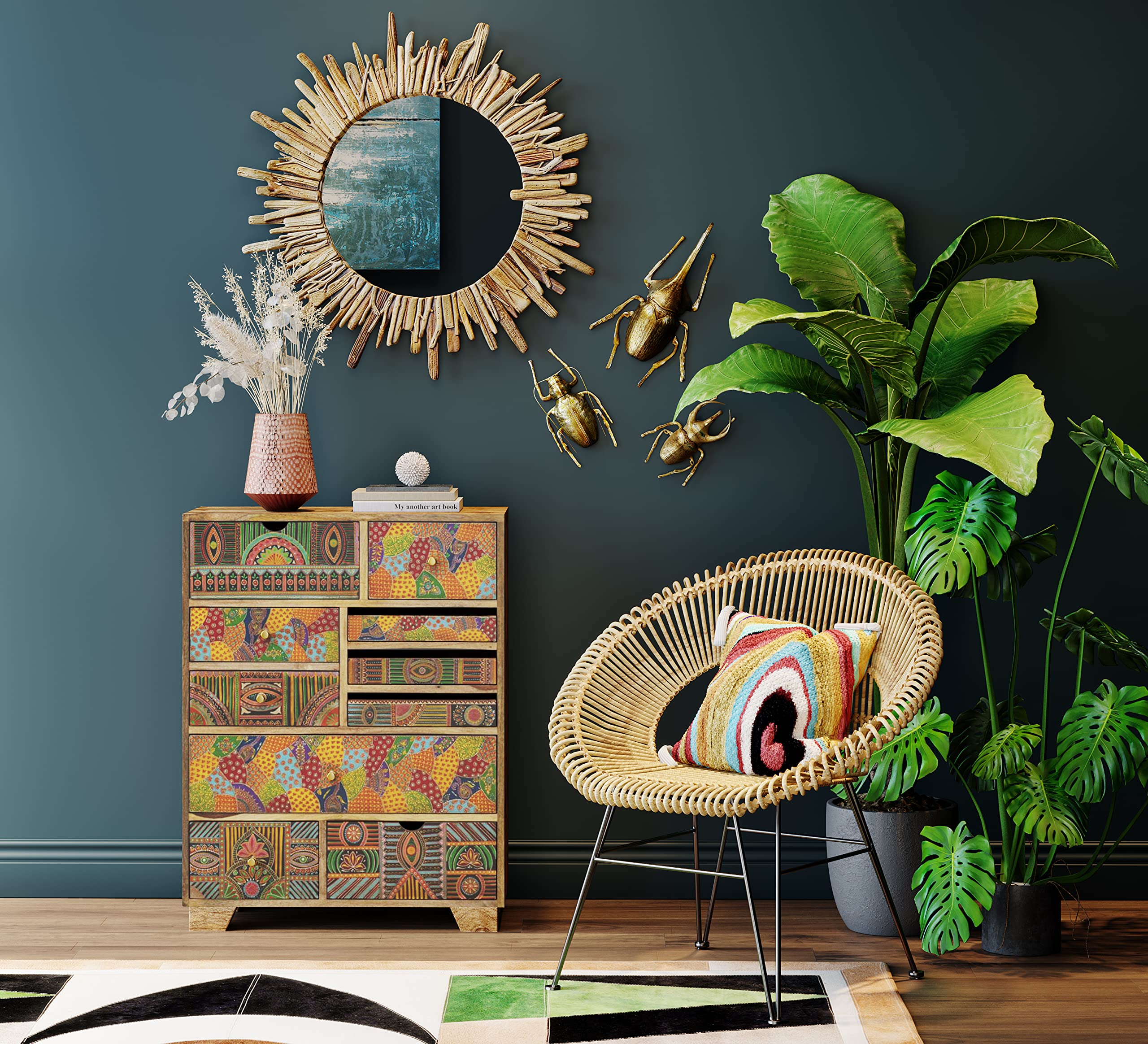 kare-design-atlas-beetle-wandschmuck-gold-36x26x15-cm image 2