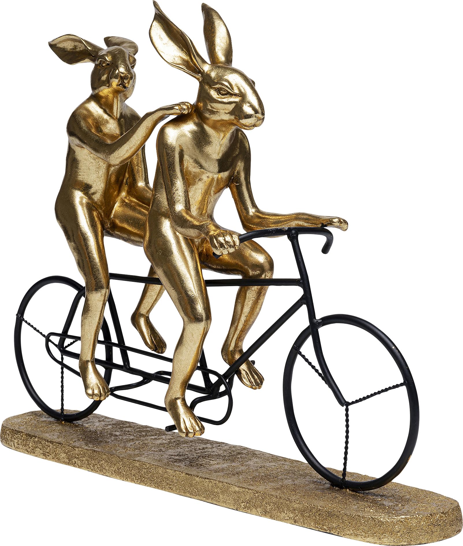 kare-design-tandem-rabbits-deko-objekt-gold-34x42-5x10-5-cm image 2