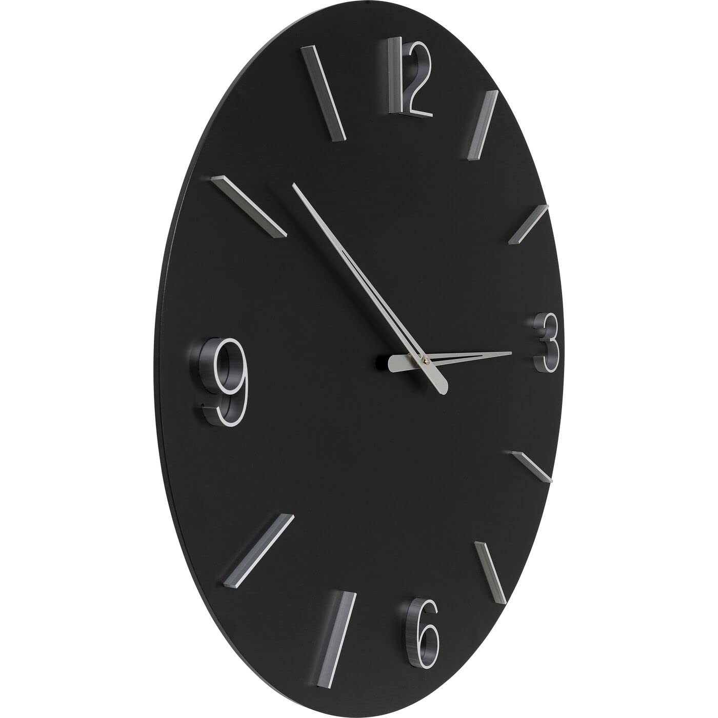 kare-design-oscar-wanduhr-60-cm-schwarz-quarzwerk-metall image 2
