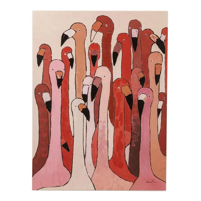 kare-design-bild-touched-flamingo-meeting-rosa-rot-120x90-cm-leinwandbild image 1