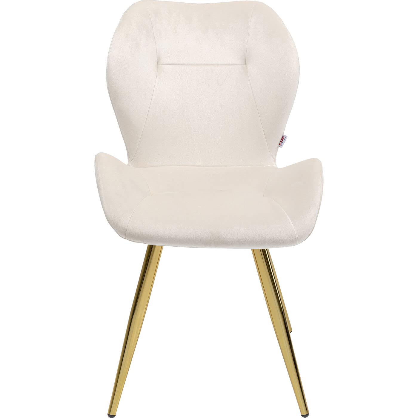 kare-design-stuhl-viva-creme-samtoptik-82x50x59-cm-esszimmerstuhl image 1