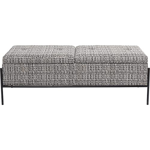 kare-design-bank-storage-schwarz-wei-sitzbank-mit-2-f-chern-43x120x40cm image 6