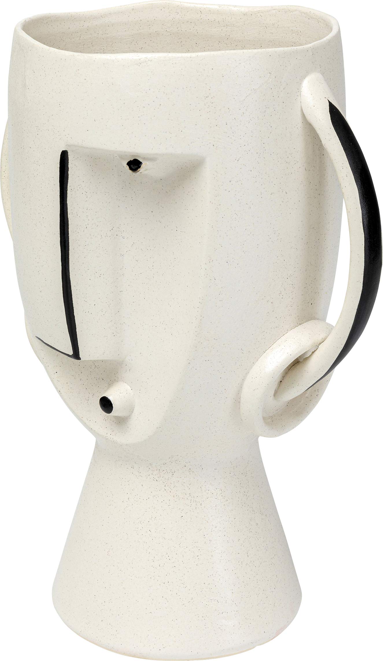 kare-design-vase-face-pot-wei-handbemalte-keramik-vase-30x23x16-cm image 4