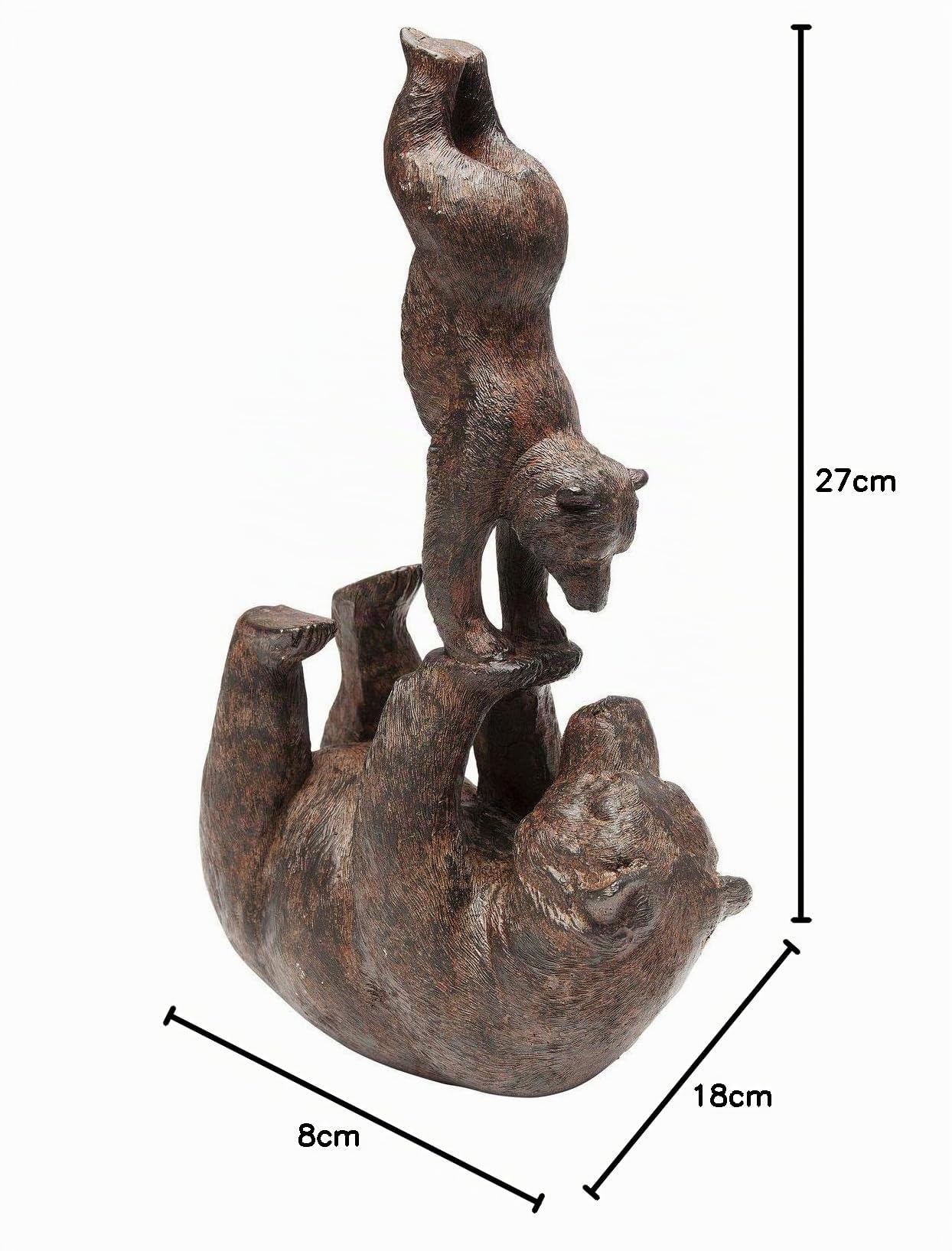kare-design-artistic-bears-handstand-deko-figur-braun-27x18x9-cm image 6