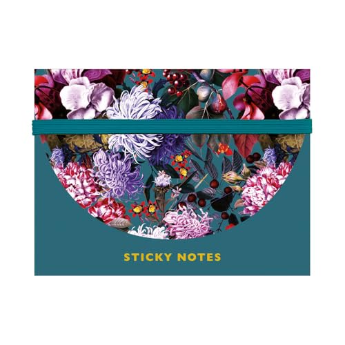 cedon-sticky-notes-set-blumenbouquet-petrol-haftnotizen-set image 4