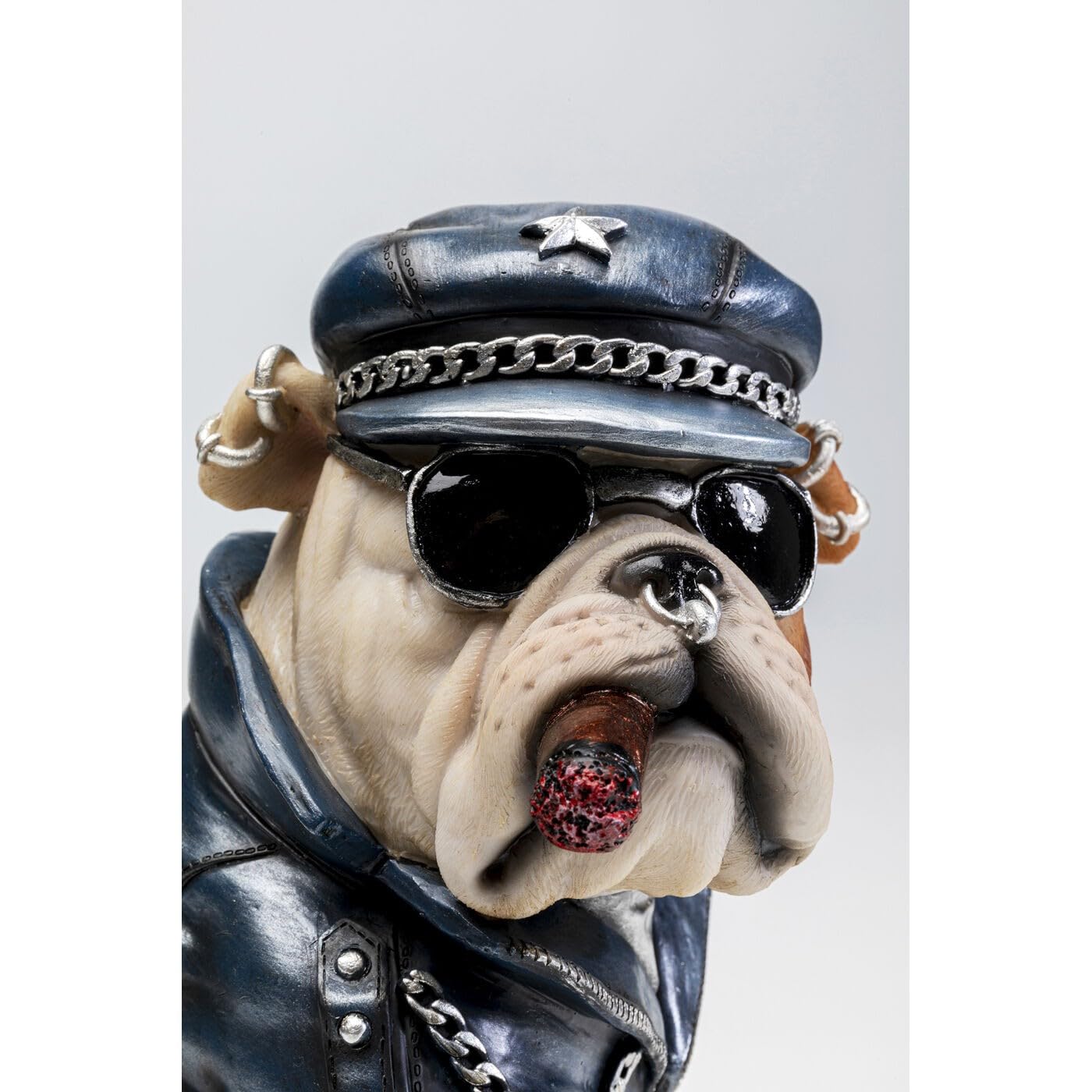 kare-design-spardose-punk-hund-mehrfarbig-22x19x16-cm-handbemalt image 2