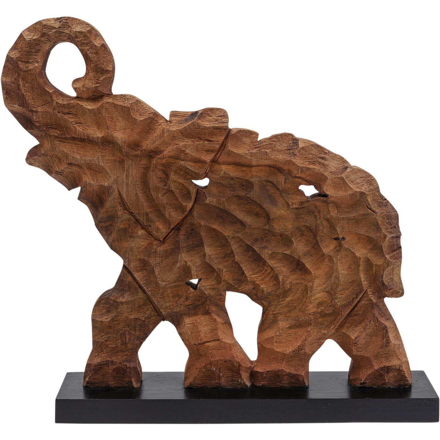 kare-design-deko-objekt-frame-happy-elephant-elefant-aus-naturholz-56x52cm image 1