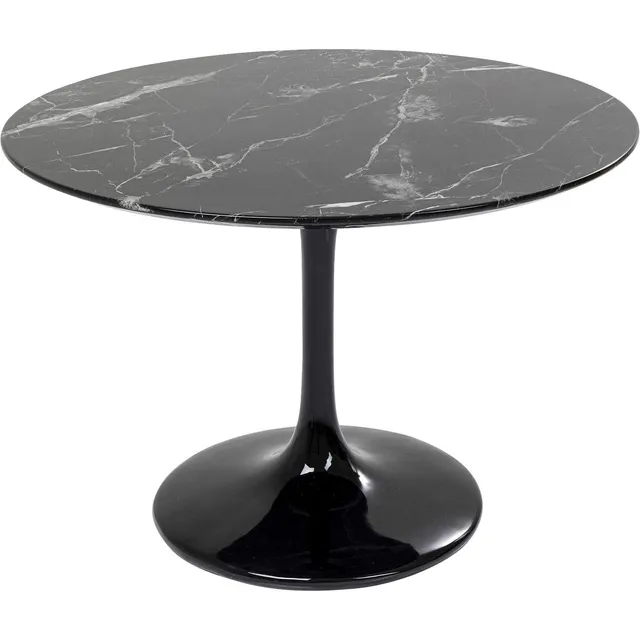 kare-design-solo-marble-tisch-schwarz-rund-d110cm-esstisch-marmor-optik image 1