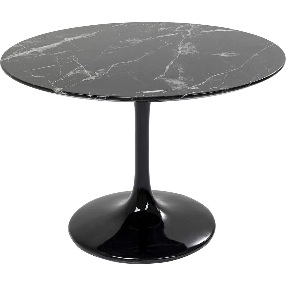 kare-design-solo-marble-tisch-schwarz-rund-d110cm-esstisch-marmor-optik image 1