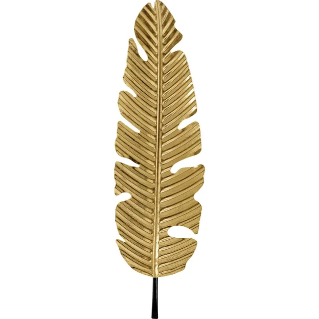 kare-design-wandschmuck-leaf-gold-92-cm-gro-format image 1