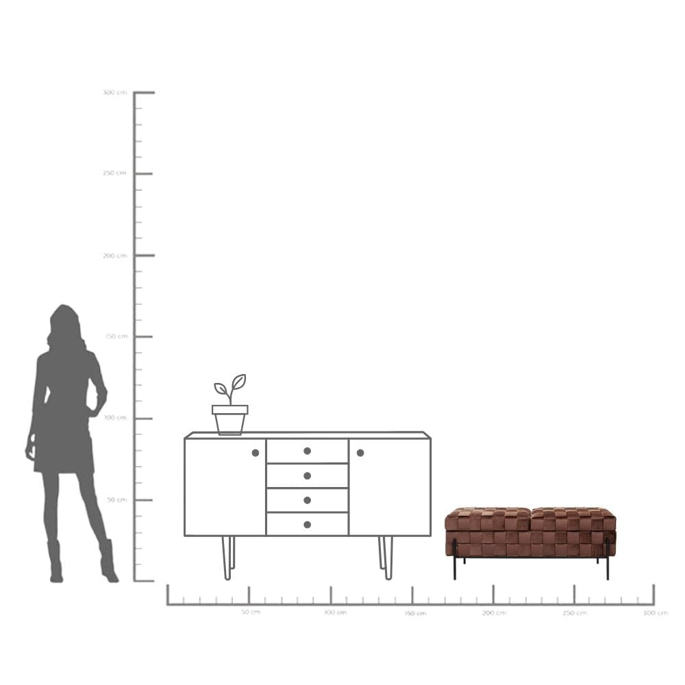 kare-design-weave-mocca-truhenbank-braun-47x121x41-cm image 3