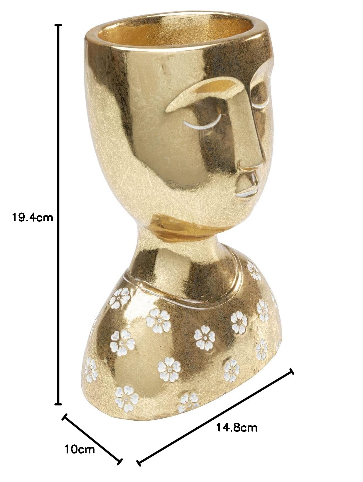 kare-design-deko-objekt-daisy-head-gold-19-cm image 6