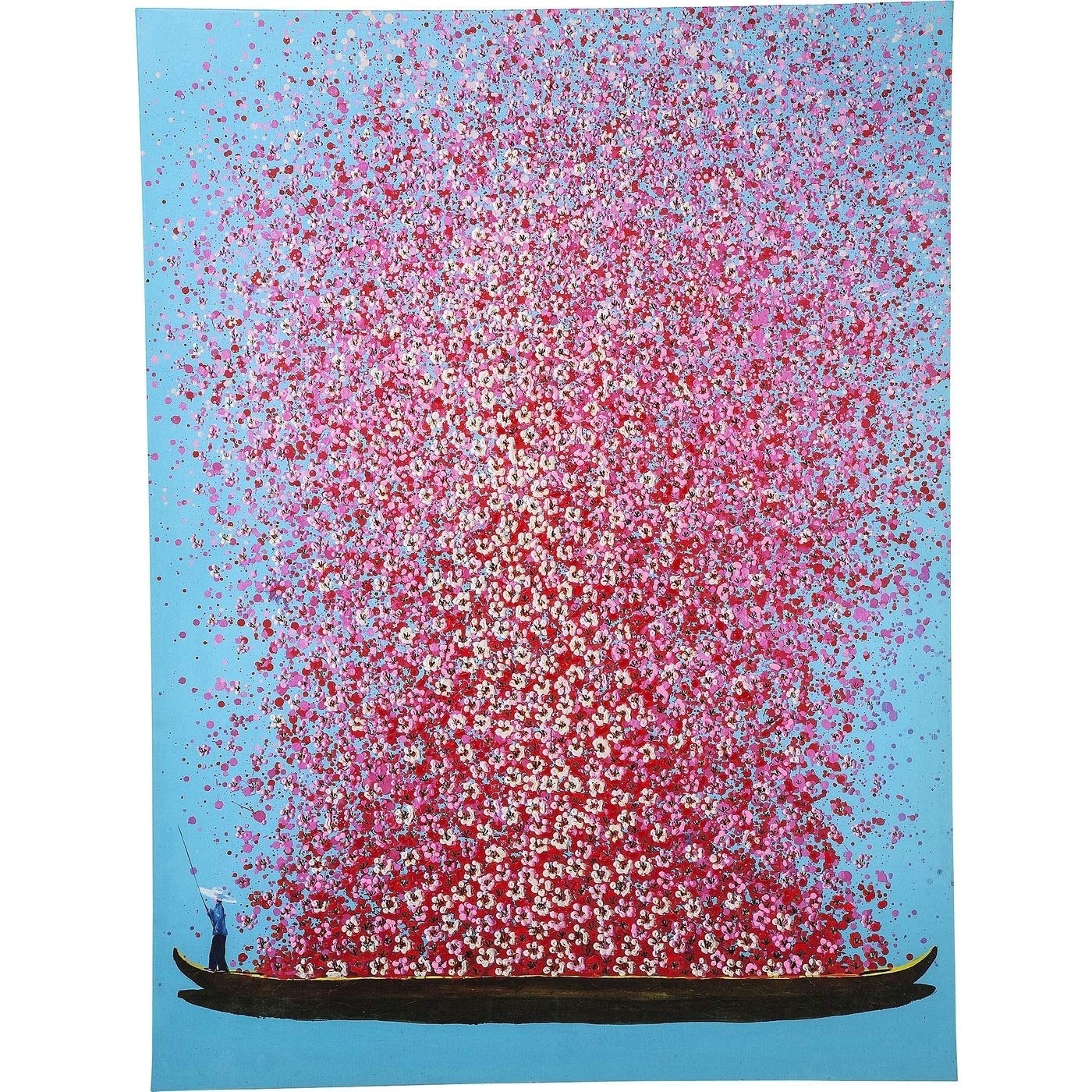 kare-design-touched-flower-boat-bild-gold-pink-100x80-cm-canvas-mit-massivholz-r image 7