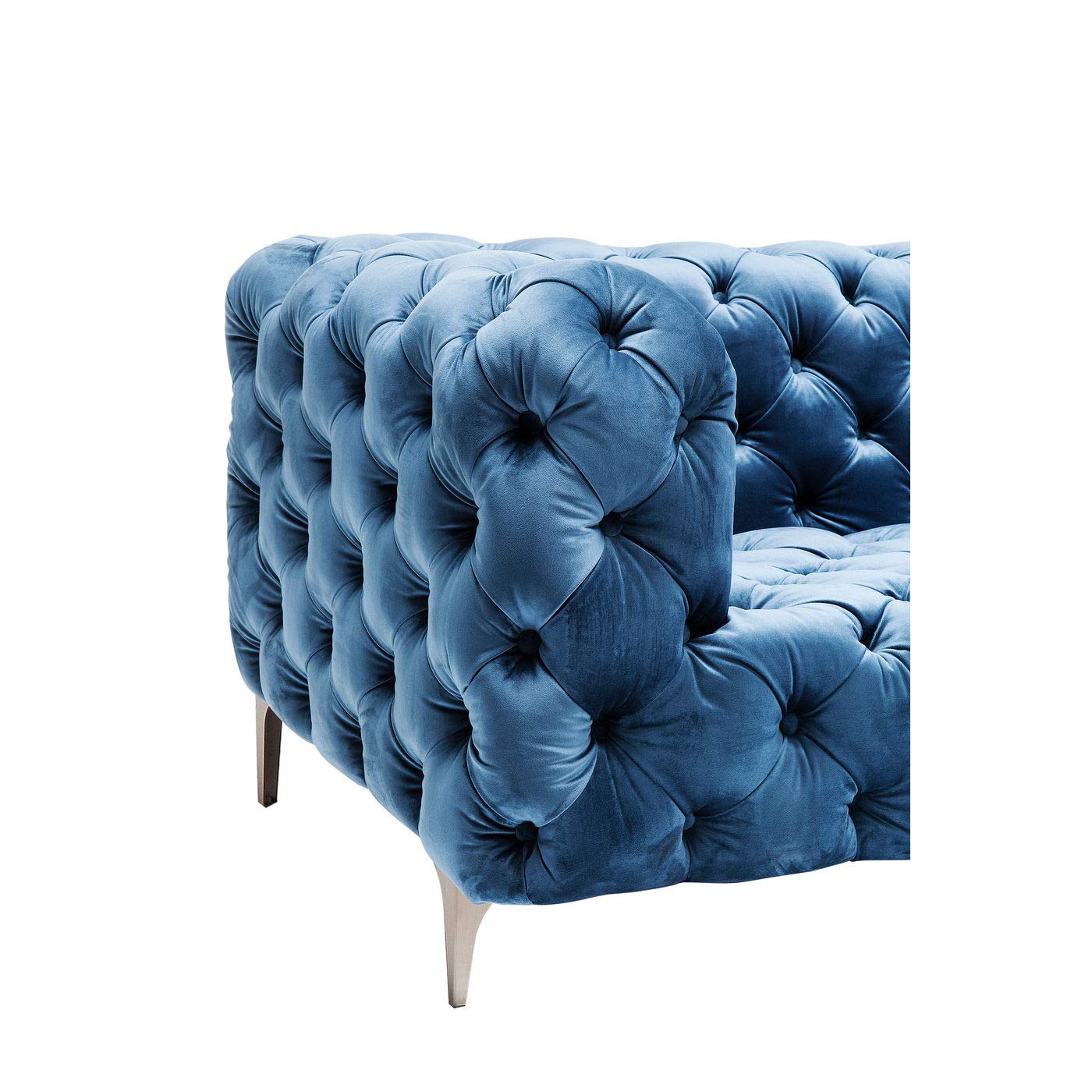 kare-design-sofa-look-2-sitzer-blau-samtoptik-77x178x90-cm image 6