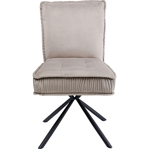 kare-design-stuhl-chelsea-grau-samtoptik-drehstuhl-91x50x60-cm image 6