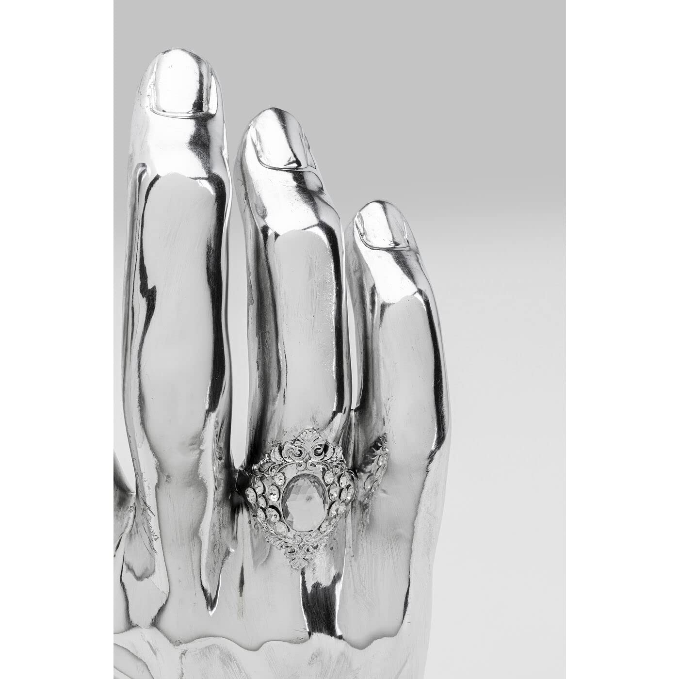 kare-design-deko-objekt-mano-diamond-ring-silber-35cm image 4