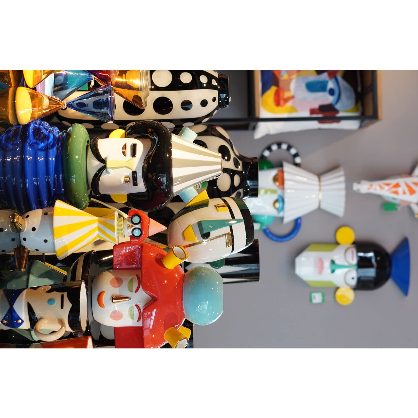 kare-design-happy-face-deko-vase-bunt-43-cm-keramik-tischvase image 2