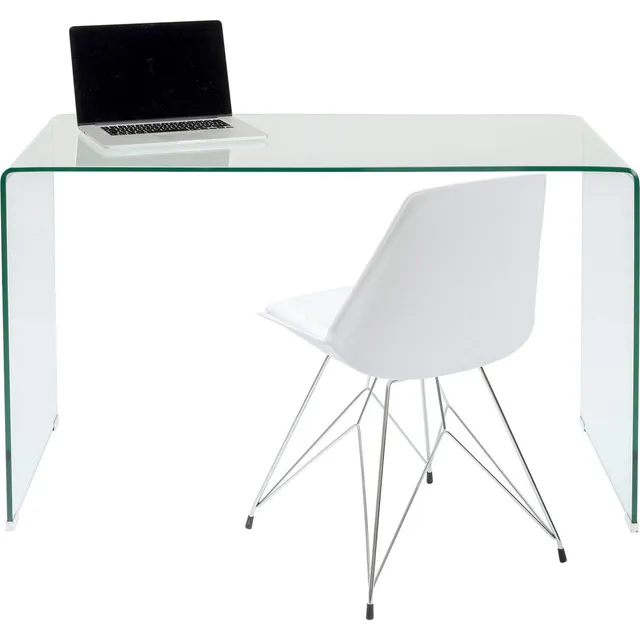 kare-design-clear-club-schreibtisch-aus-esg-glas-transparent-125-cm image 1