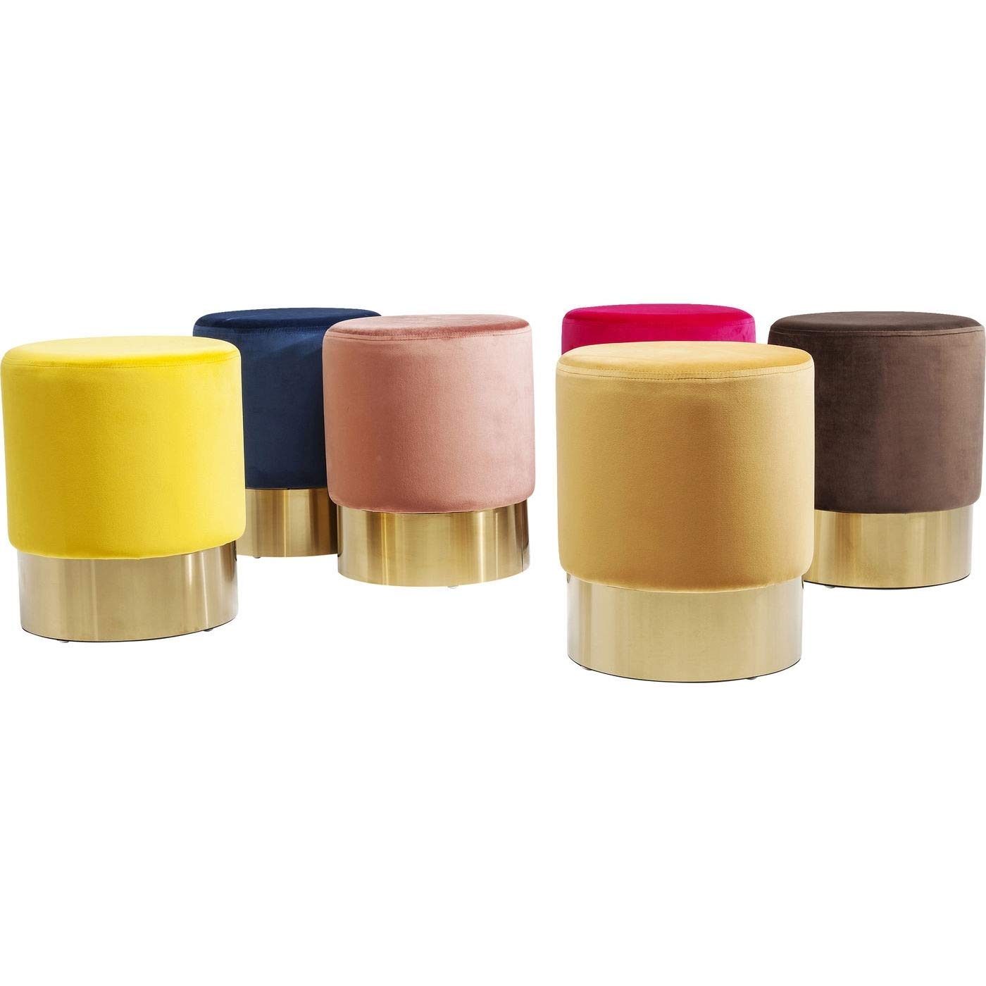 kare-design-cherry-brass-polsterhocker-samt-rose-rosegold-42x35x35-cm image 5