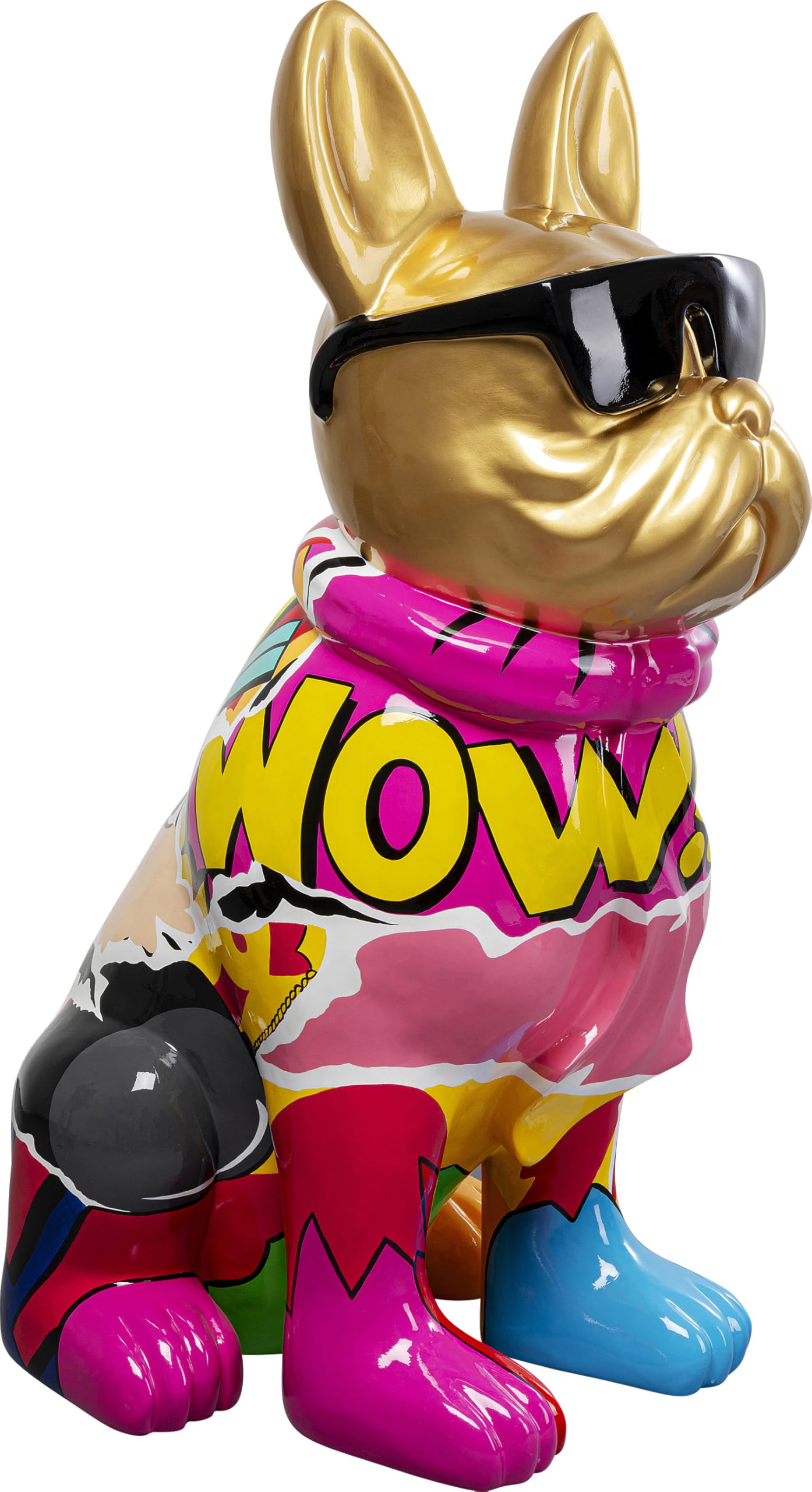 kare-design-graffiti-dog-deko-figur-mehrfarbig-handbemalt-49x24x8-cm image 4