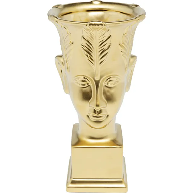 kare-design-rosto-deko-vase-gold-31-cm-tischvase-blumenvase image 1