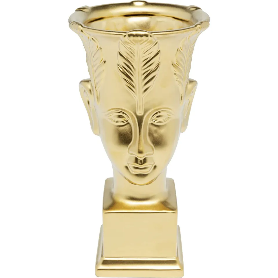 kare-design-rosto-deko-vase-gold-31-cm-tischvase-blumenvase image 1
