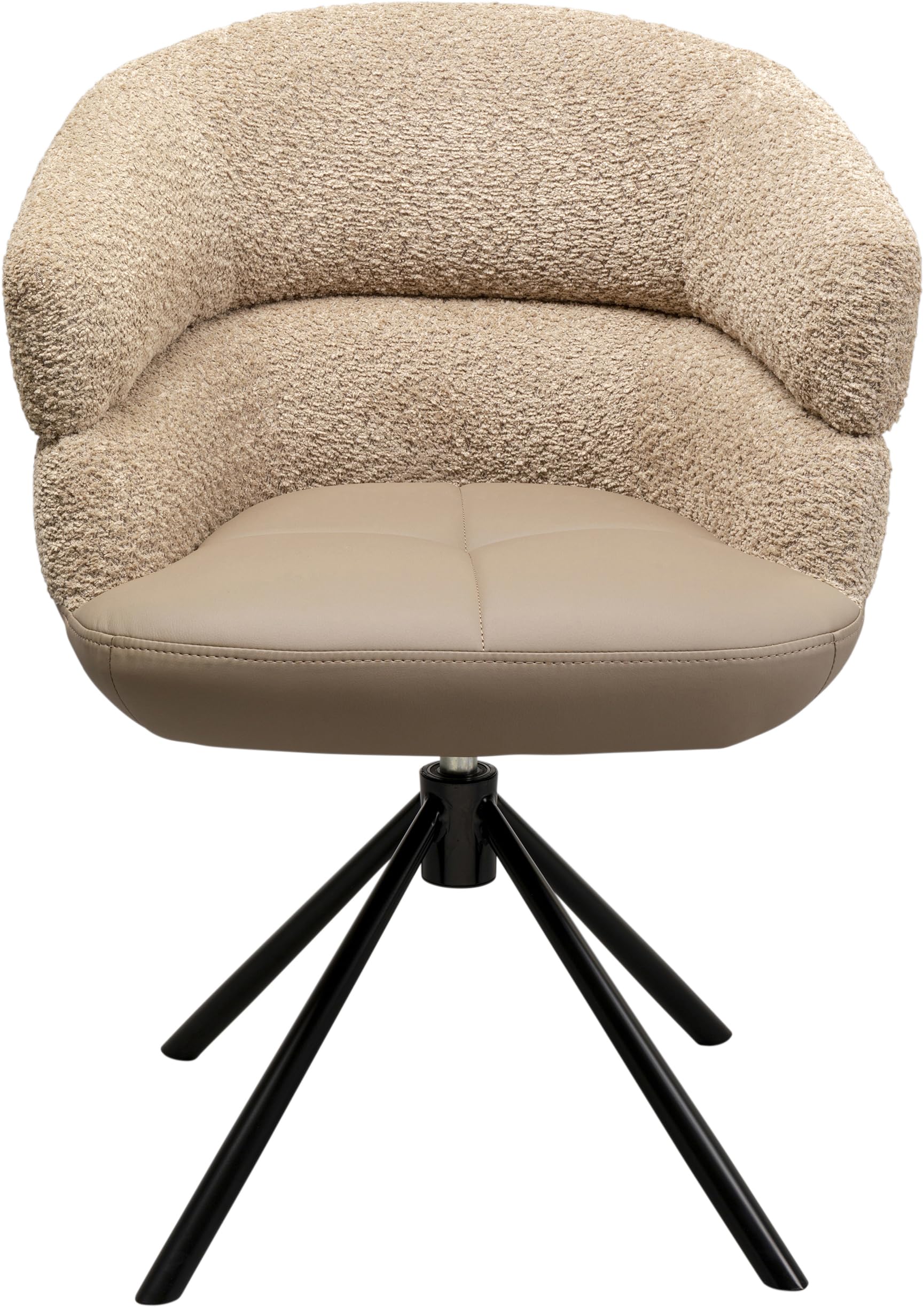 kare-design-drehstuhl-tasty-braun-360-drehbar-82x63x61-cm image 1