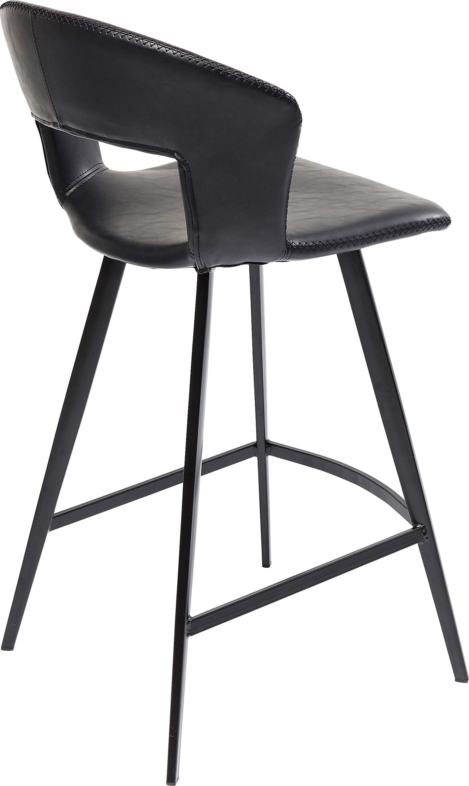 kare-design-reunion-barhocker-schwarz-65-cm-kunstleder-90-5x53x53-cm image 5