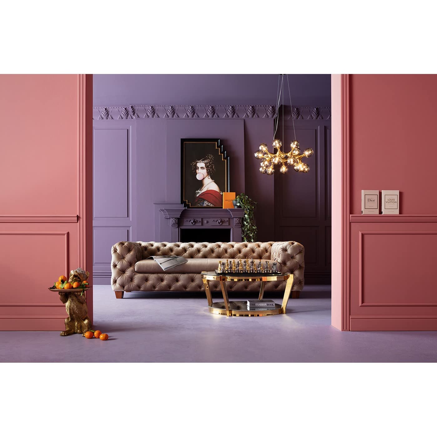 kare-design-couchtisch-monocolo-gold-90cm-runder-glastisch-mit-edelstahl-gestell image 4