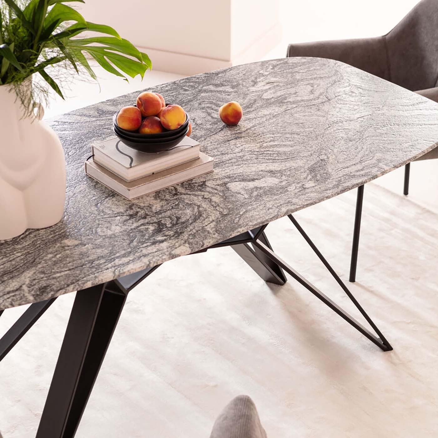 kare-design-okinawa-tisch-schwarz-esszimmertisch-granitplatte-76x180x90-cm-f-r-4 image 3