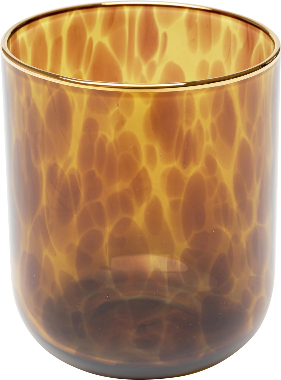 kare-design-glas-caramel-wasserglas-set-4-teilig-braun-430-ml-mit-goldrand image 3