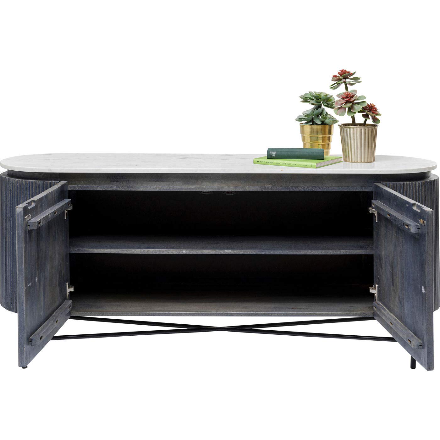 kare-design-sideboard-glenn-75x161x47-cm-tv-board-mit-marmorplatte-massivholz-un image 8