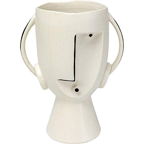 kare-design-vase-face-pot-wei-handbemalte-keramik-vase-30x23x16-cm image 8