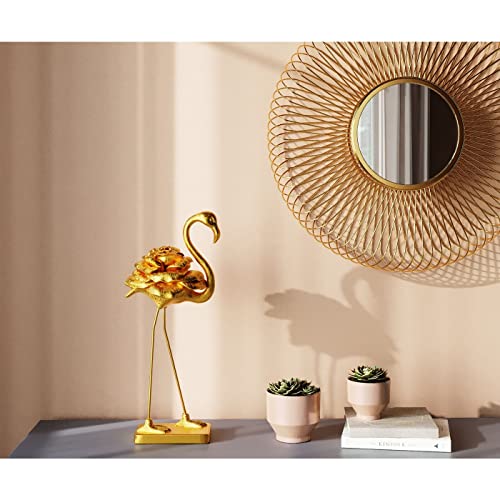 kare-design-rose-flamingo-deko-figur-gold-kunststein-63-cm image 7
