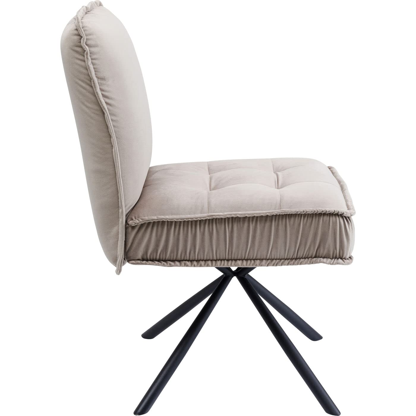 kare-design-stuhl-chelsea-grau-samtoptik-drehstuhl-91x50x60-cm image 4
