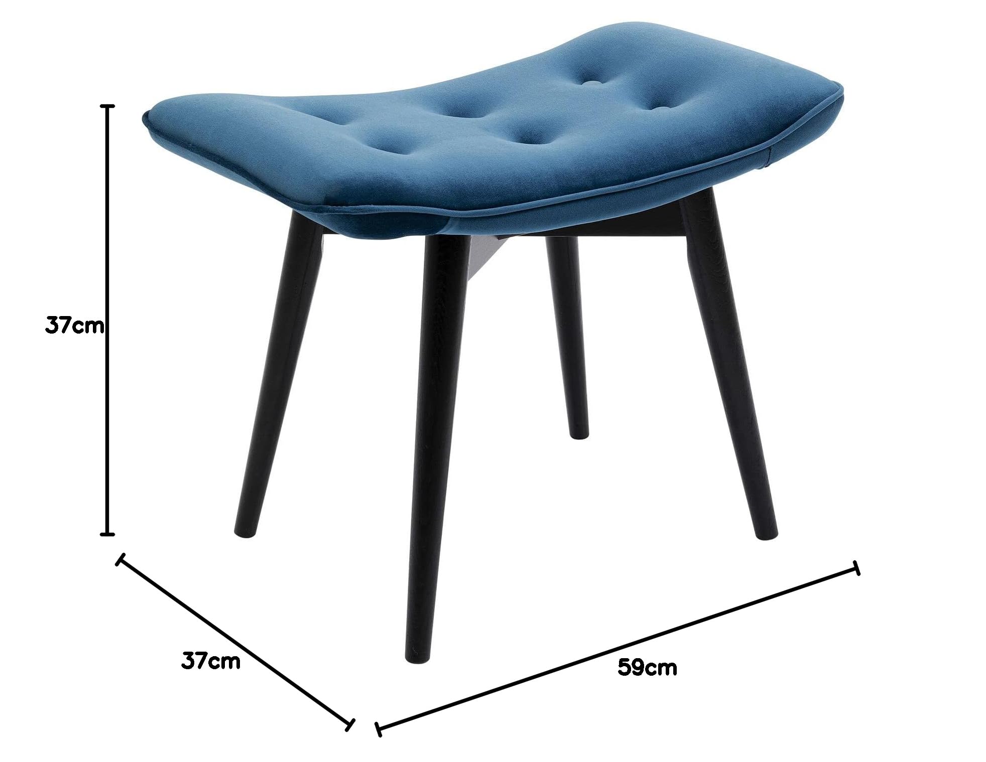kare-design-hocker-black-vicky-velvet-petrol-46x59-cm-samt-sitzhocker image 3