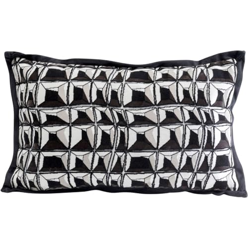 kare-design-kissen-cut-pile-dekokissen-50x30-cm-schwarz-wei-samtoptik-mit-f-llun image 6