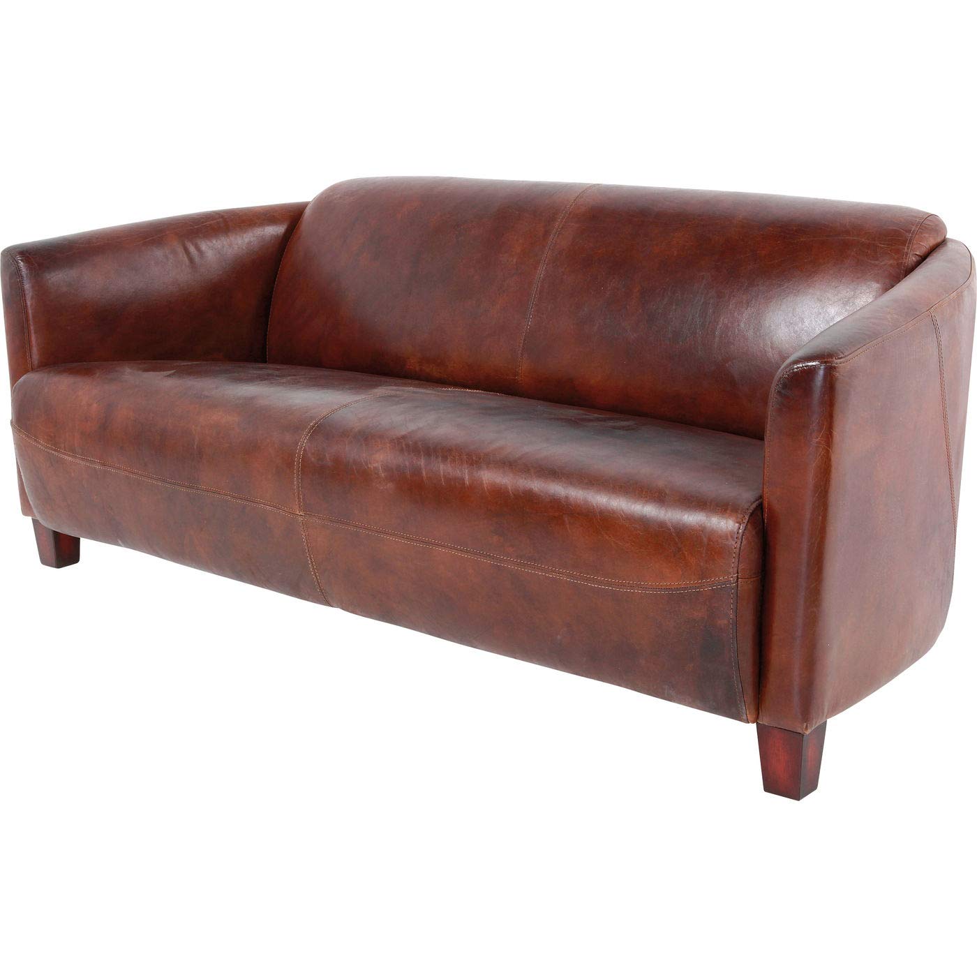 kare-design-sofa-cigar-lounge-2-3-sitzer-ledersofa-cognac-braun-176-cm image 8