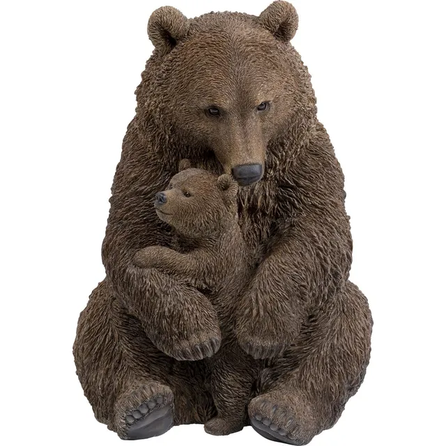 kare-design-cuddle-bear-family-deko-figur-braun-handbemalt-81x88x68-cm image 1